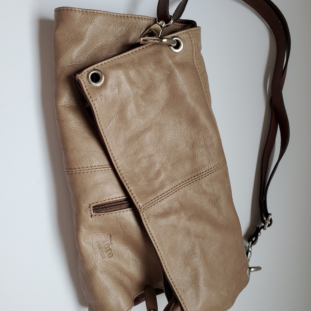 Toro Firenze Italian Soft Leather Handbag Tan